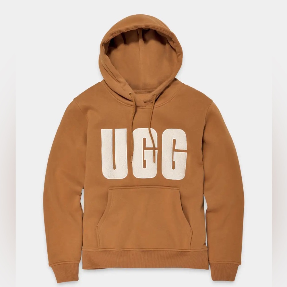 Rey UGGfluff Logo Hoodie - Chestnut